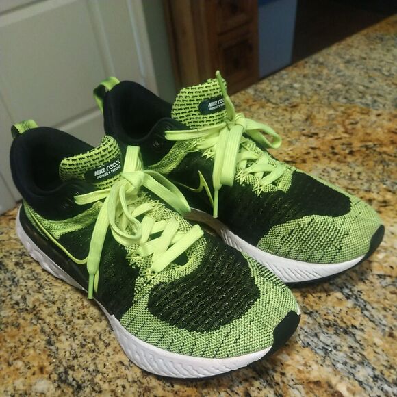 Nike React Infinity Run FK 2-Men’s Size 7 (CT2357-700) Running Neon - Picture 6 of 12